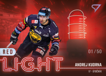 Andrej Kudrna Litvinov Tipsport ELH 2022/23 SportZoo 2. serie Red Light /50 #RL-33